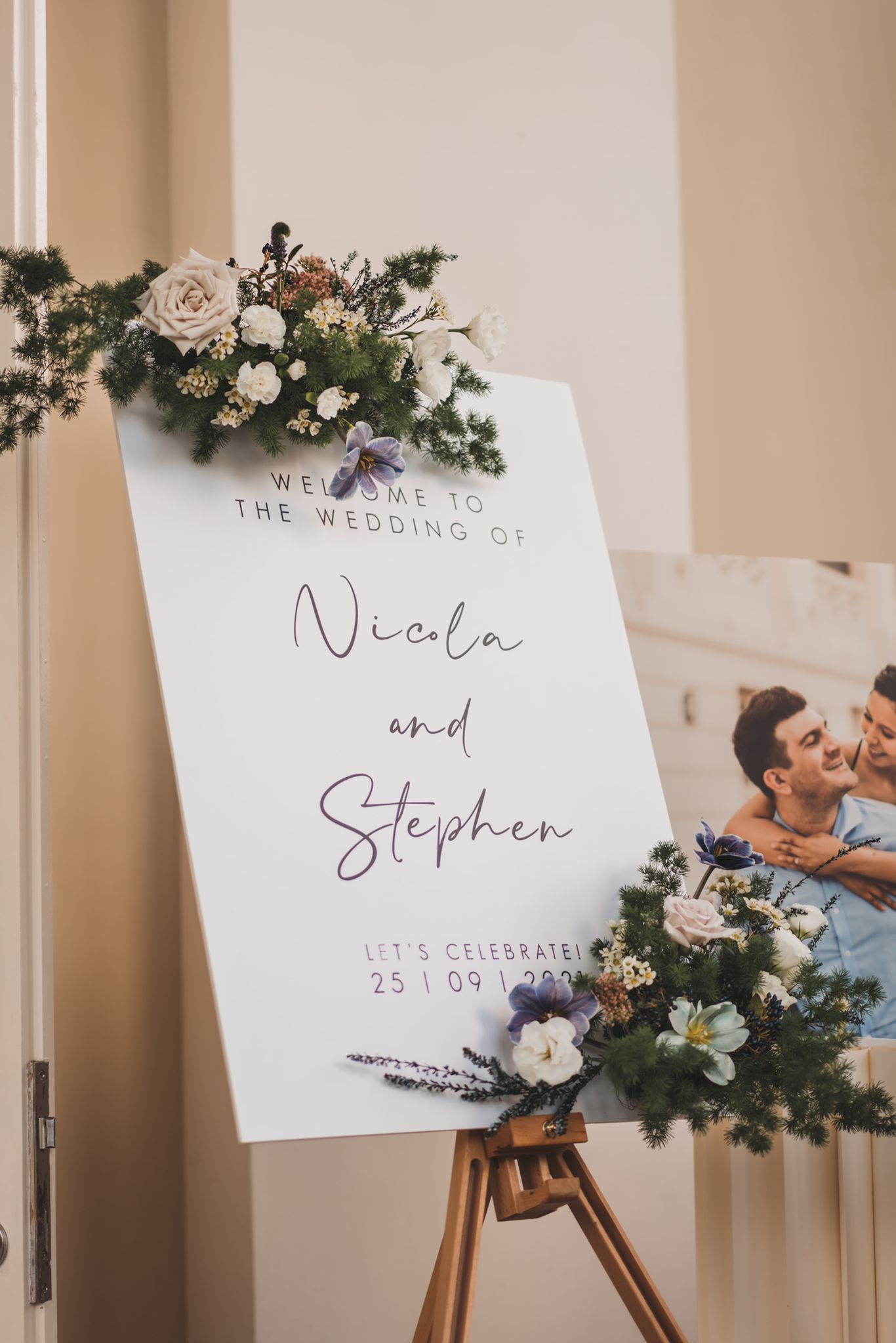 Reception signage