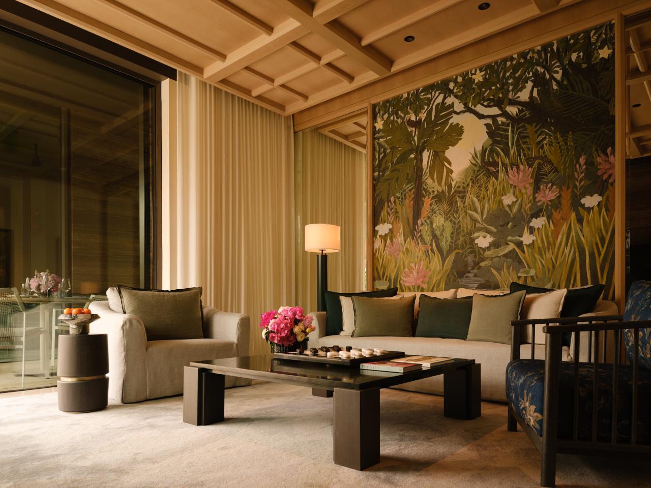 One bedroom villa   living room