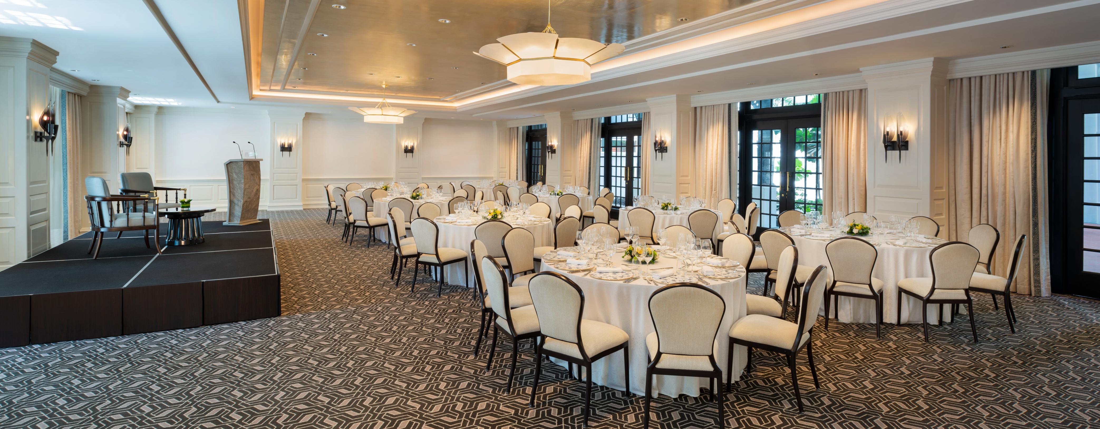 East india room oval setup