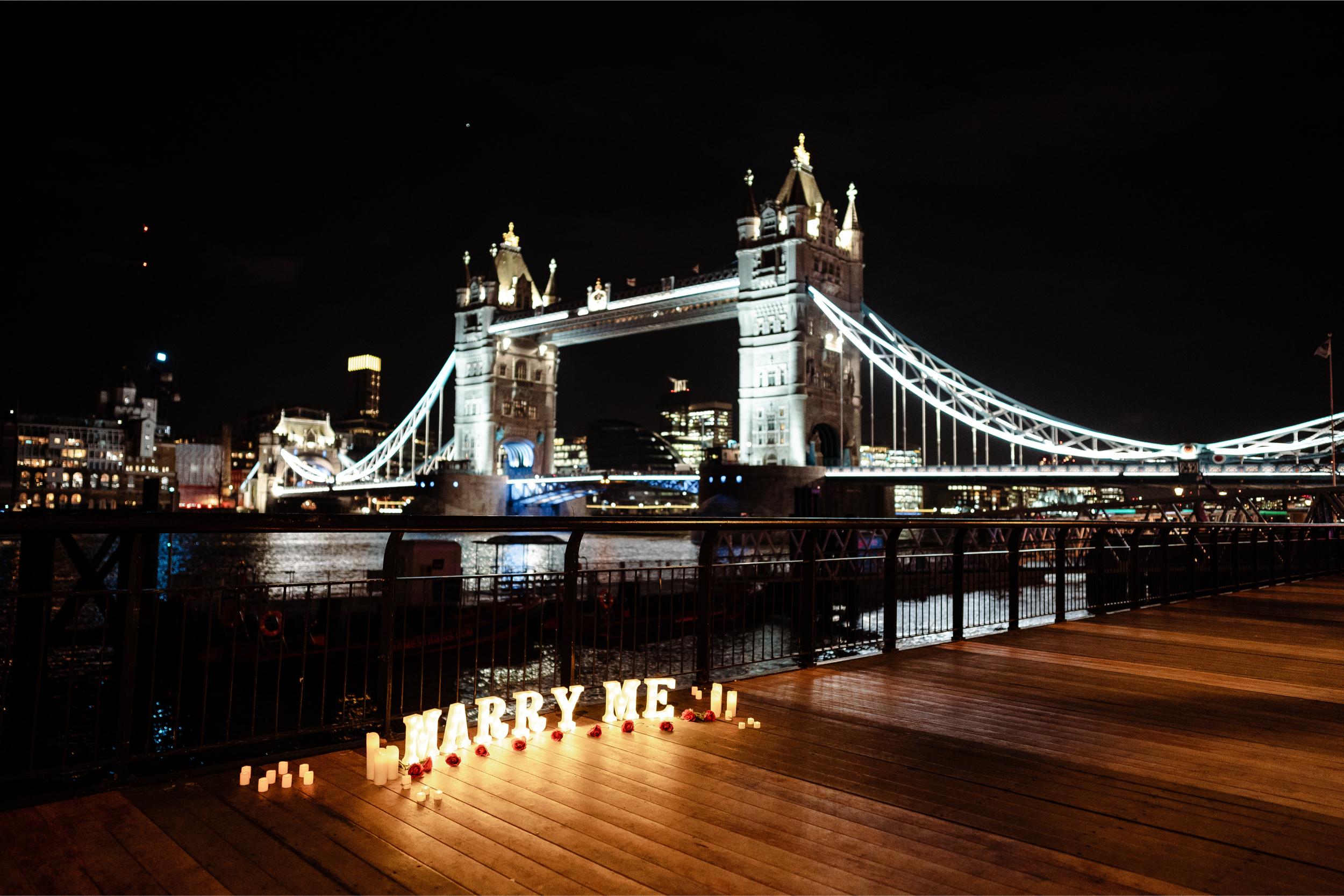 London tower bridge proposal