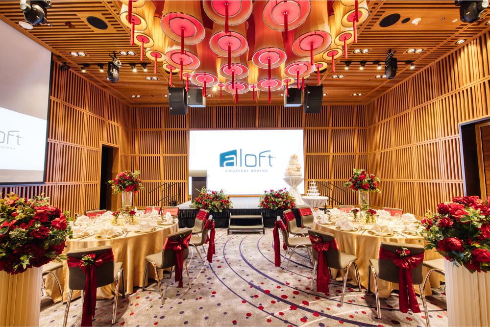 Balestier ballroom red