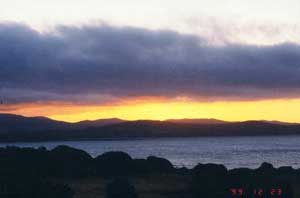 Sunset at Low Head at 9pm