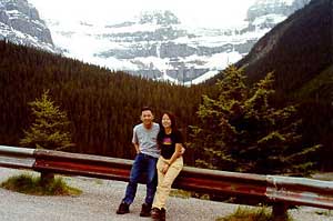 Braving the cold at Jasper