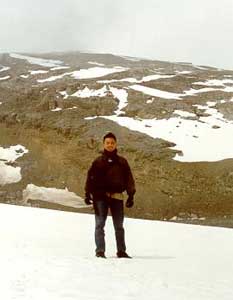 Dey at the glacier