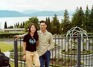 Dey and I at the UBC Garden