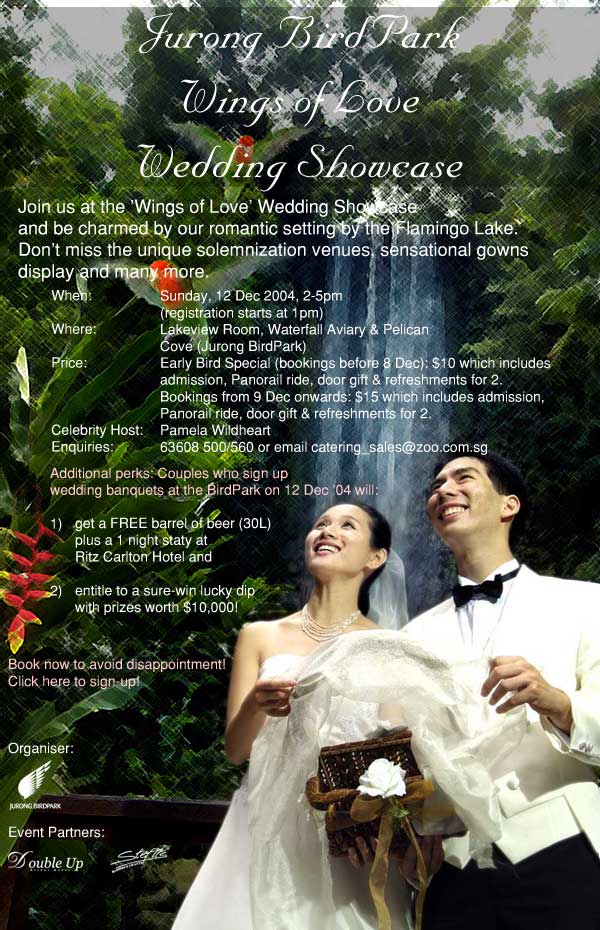 Jurong BirdPark Wings of Love Wedding Show