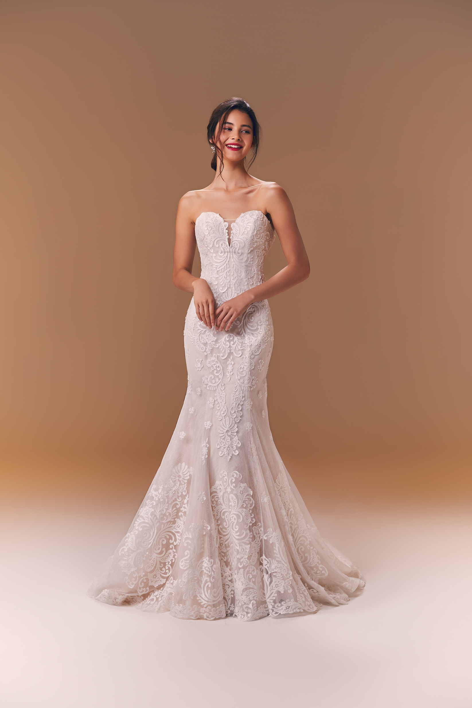 mermaid lace dress Lace Applique Mermaid Wedding Dress by Ladivine CDS432W