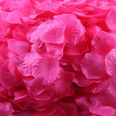 Bright pink fabric roses petals.jpg