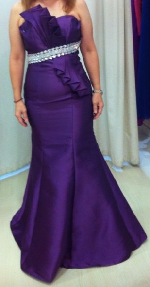 Mom - Purple Mermaid Evening Gown.JPG