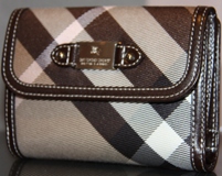 Brown Checks Wallet (W13xH9xD3cm) -- $450.jpg