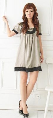Silver Satin Dress decorated with black sequin .jpg